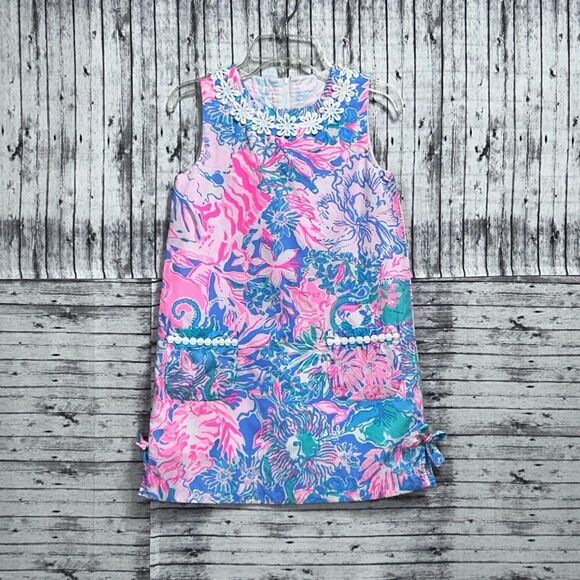 Lilly Pulitzer Little Lilly Classic Shift Dress Viva La Lilly - Picture 9 of 10